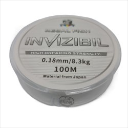 Fir monofilament pentru pescuit, Regal Fish, lungime 100 m, diametru 0.18 mm, 8.30 kg, culoare transparent Fir monofilament pentru pescuit, Regal Fish, lungime 100 m, diametru 0.18 mm, 8.30 kg, culoare transparent